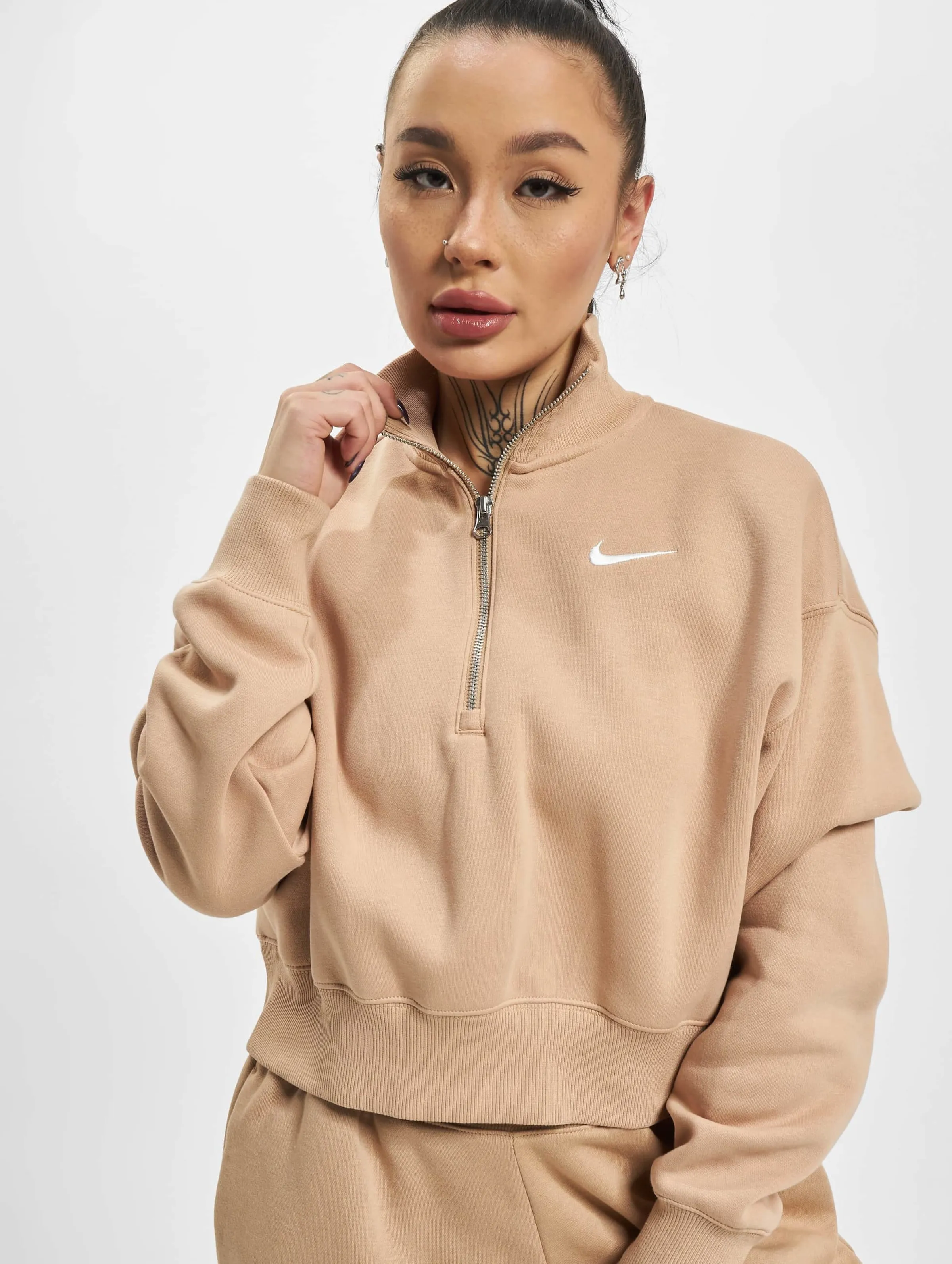 Nike Nsw Phnx Flc Qz Crop