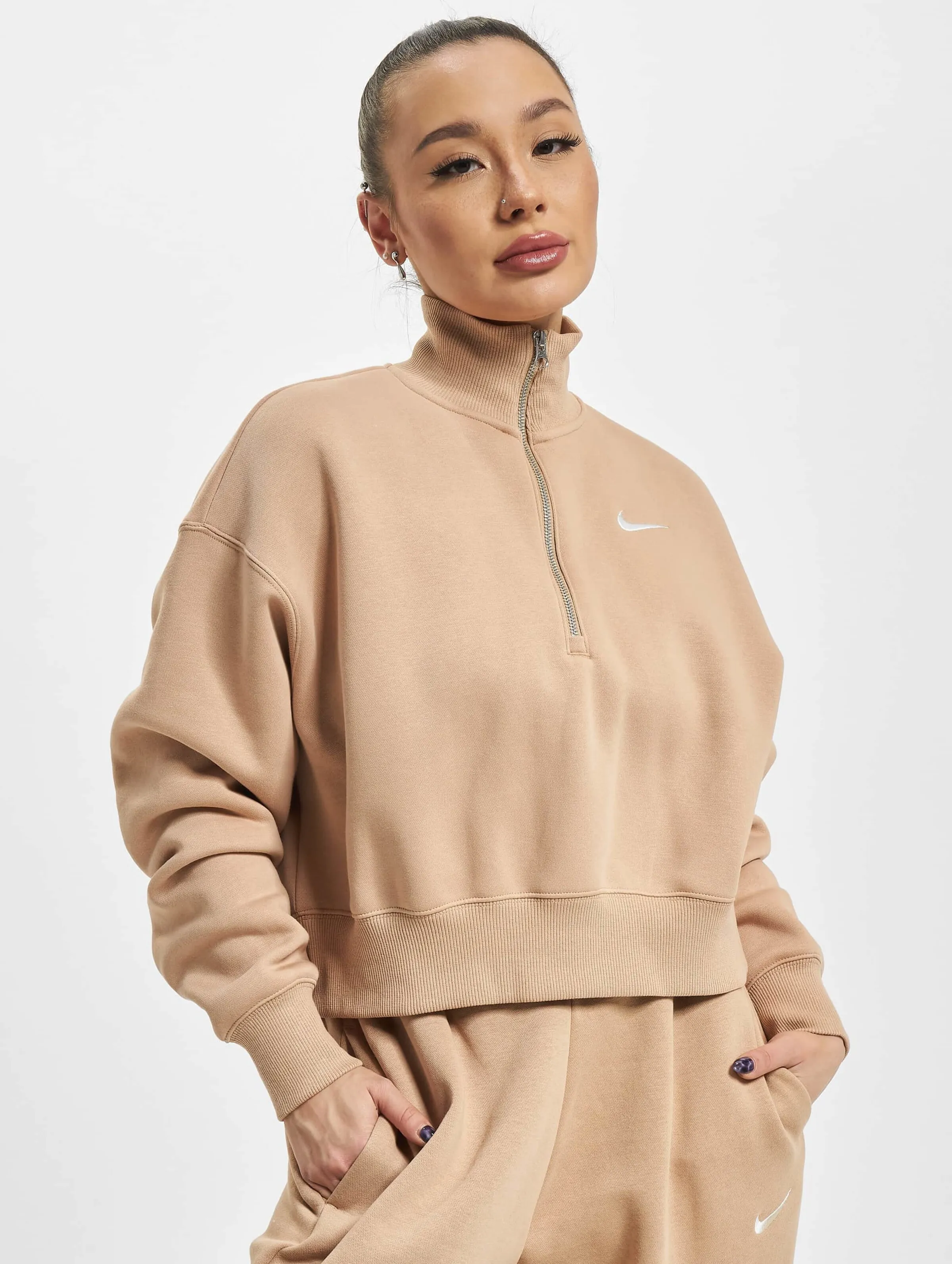 Nike Nsw Phnx Flc Qz Crop