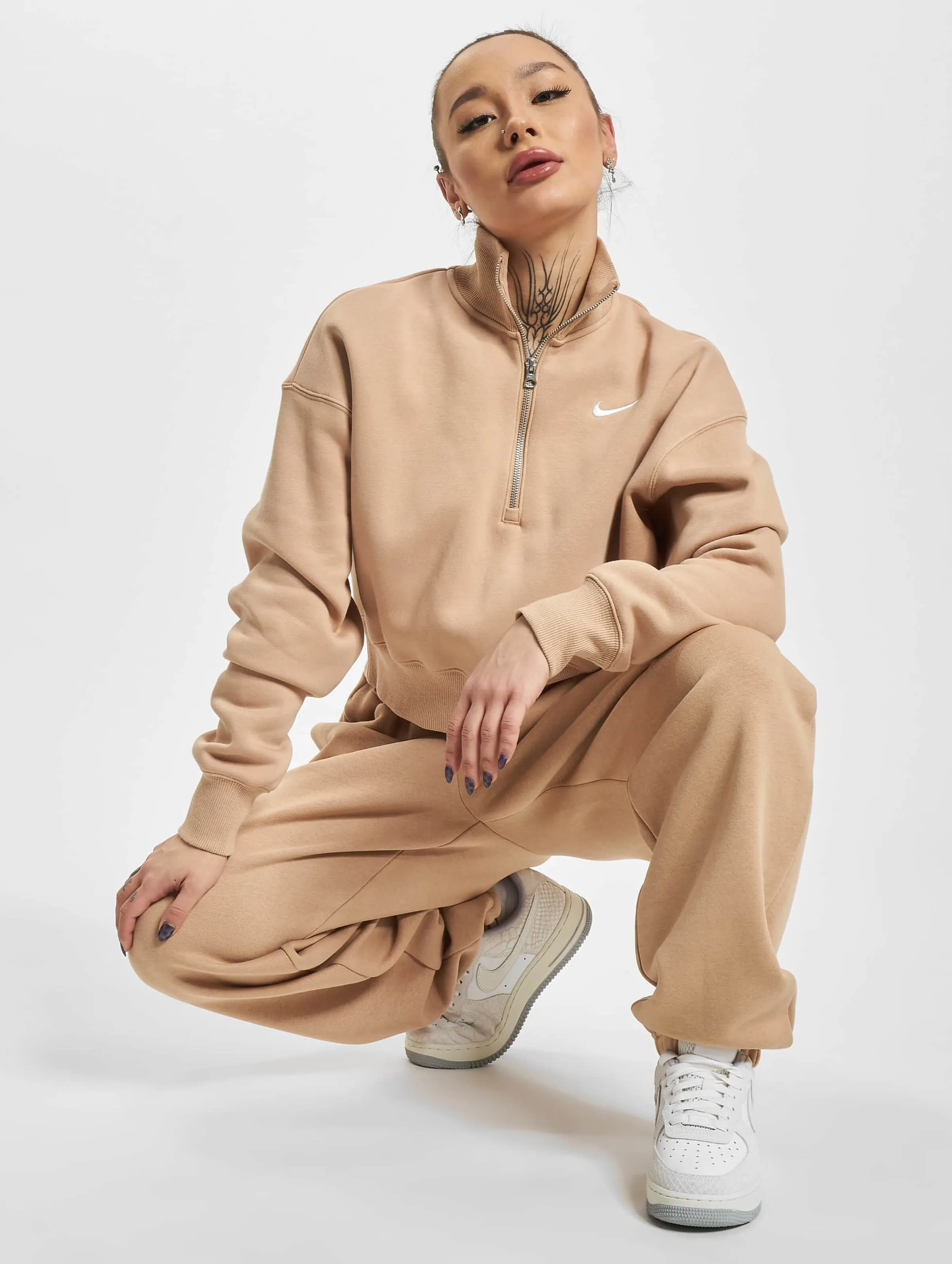 Nike Nsw Phnx Flc Qz Crop