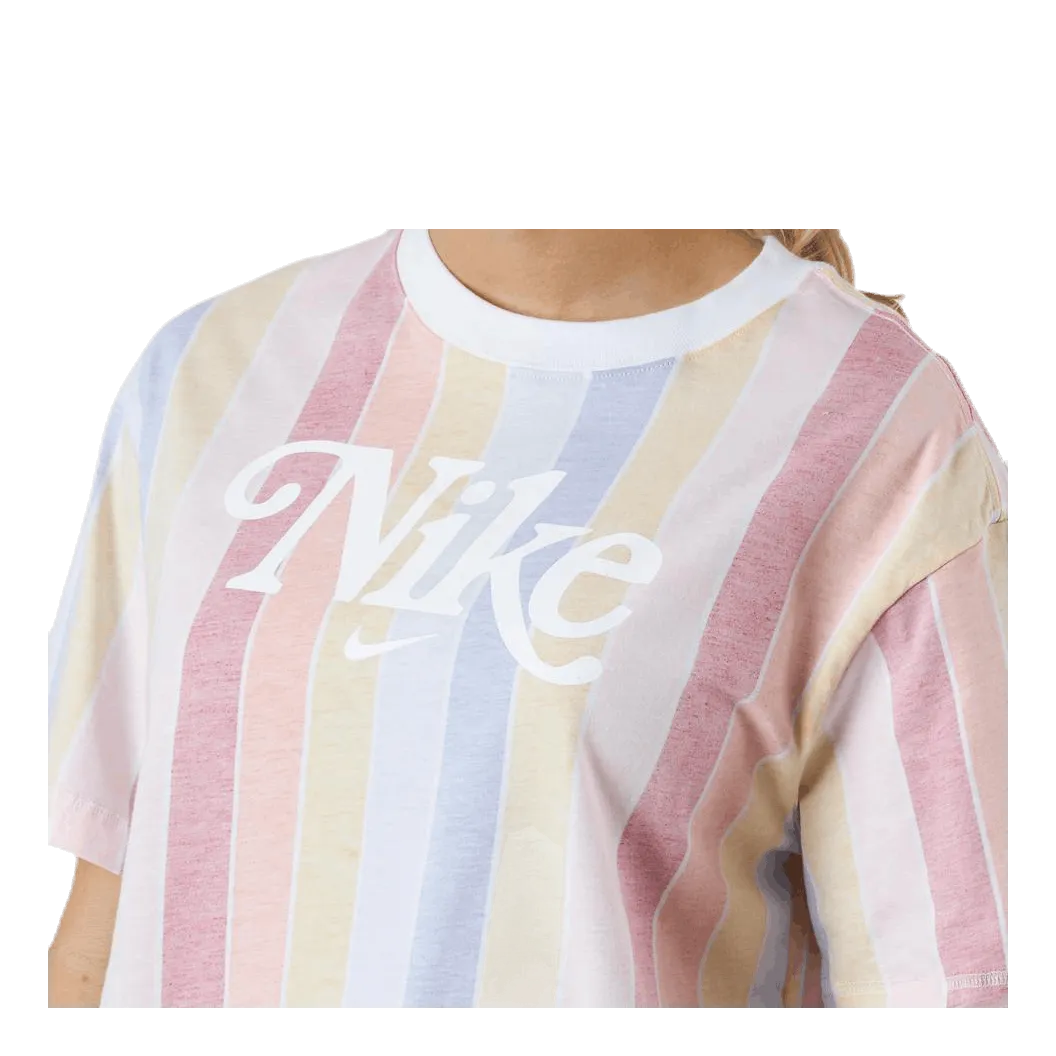 Nike Nsw Retro Femme Top Ss Aop White