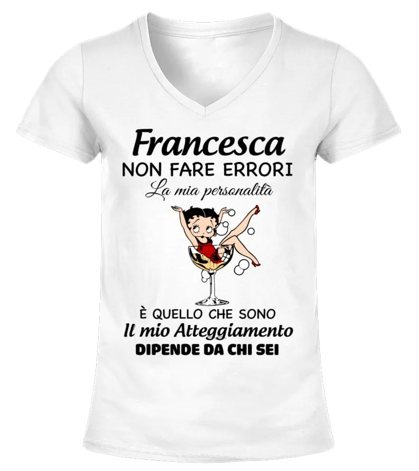Non Fare Francesca Camiseta cuello pico Mujer