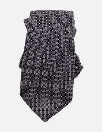 NoName Corbata azul marino estampado de cuadros