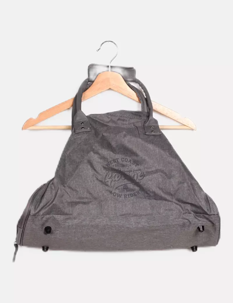 NoName Mochila gris tejido