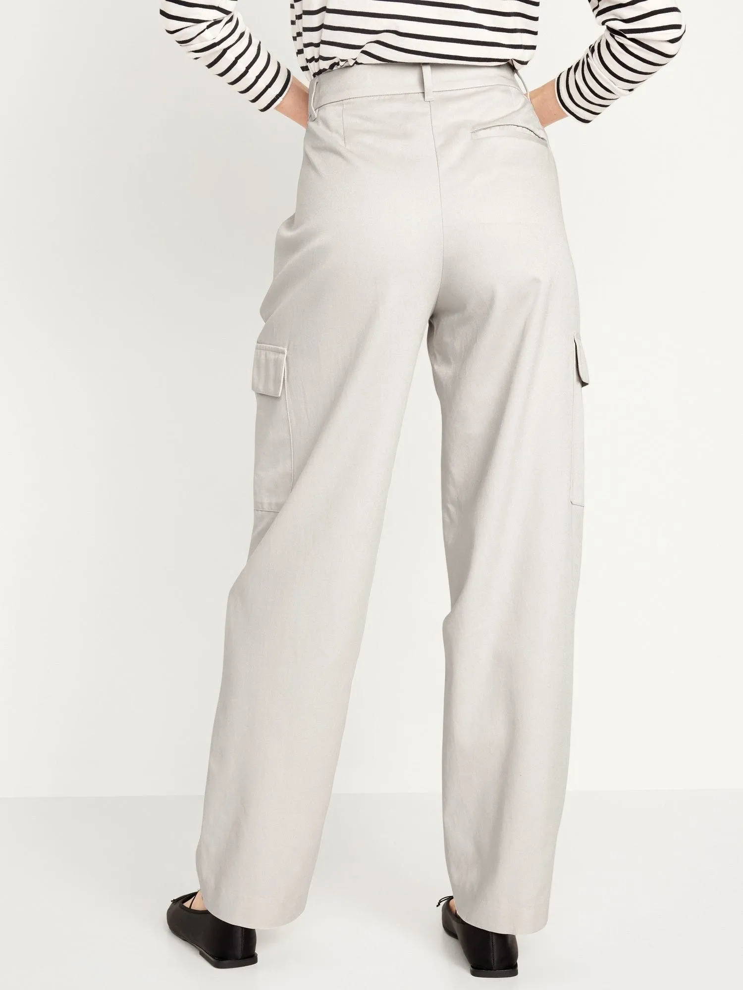 OLD NAVY Pantalón Tiro Alto Cargo Old Navy Mujer