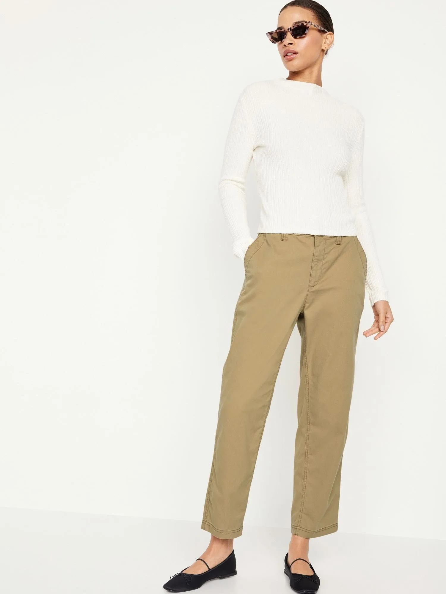 OLD NAVY Pantalón Tiro Alto OG Chino Old Navy Mujer