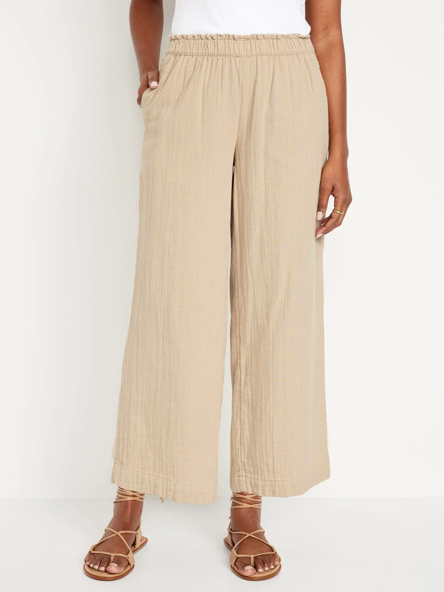 OLD NAVY PANTALóN TIRO ALTO PULLON OLD NAVY MUJER
