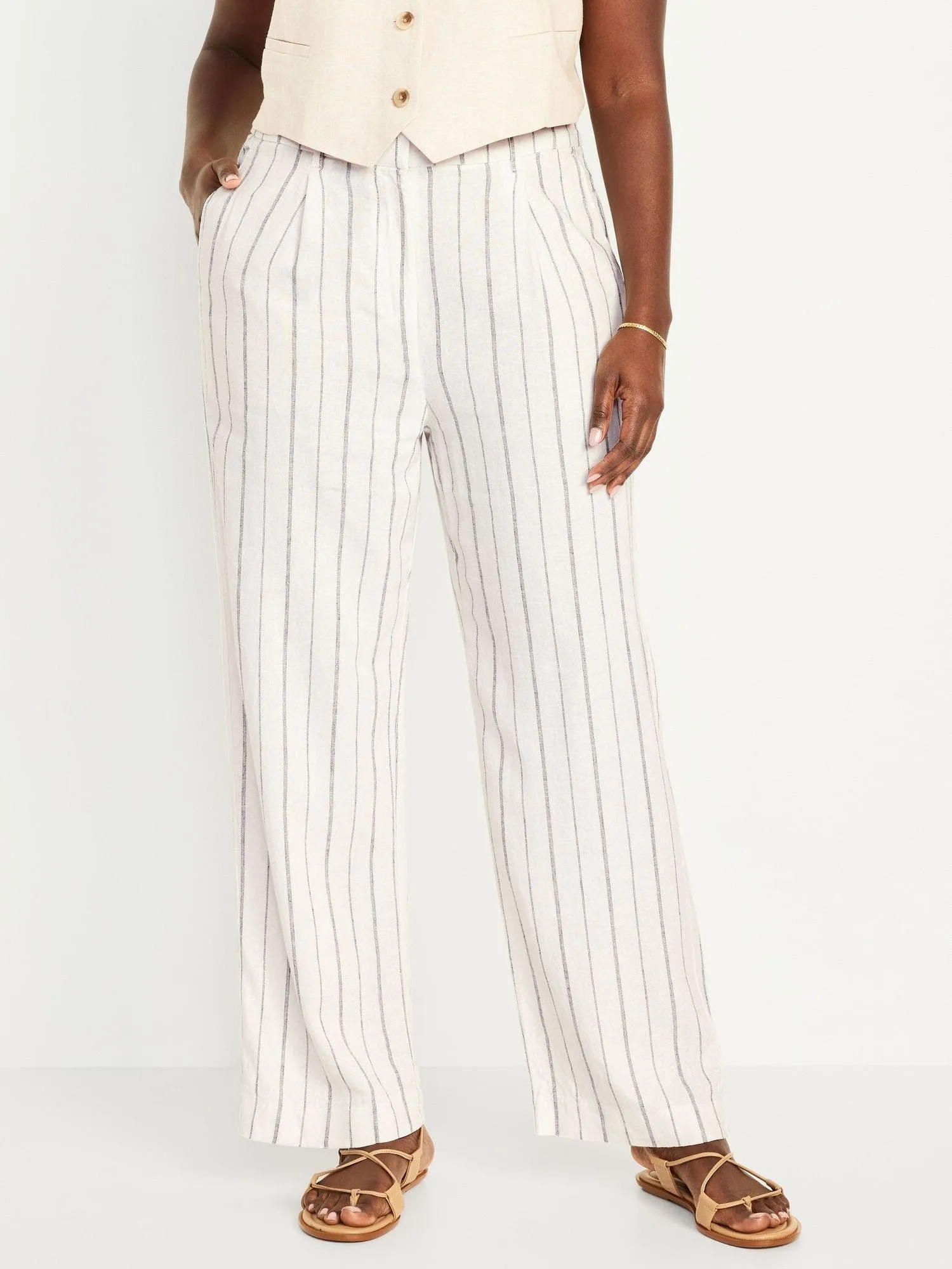 OLD NAVY PANTALóN WIDELEG TIRO EXTRA ALTO OLD NAVY MUJER