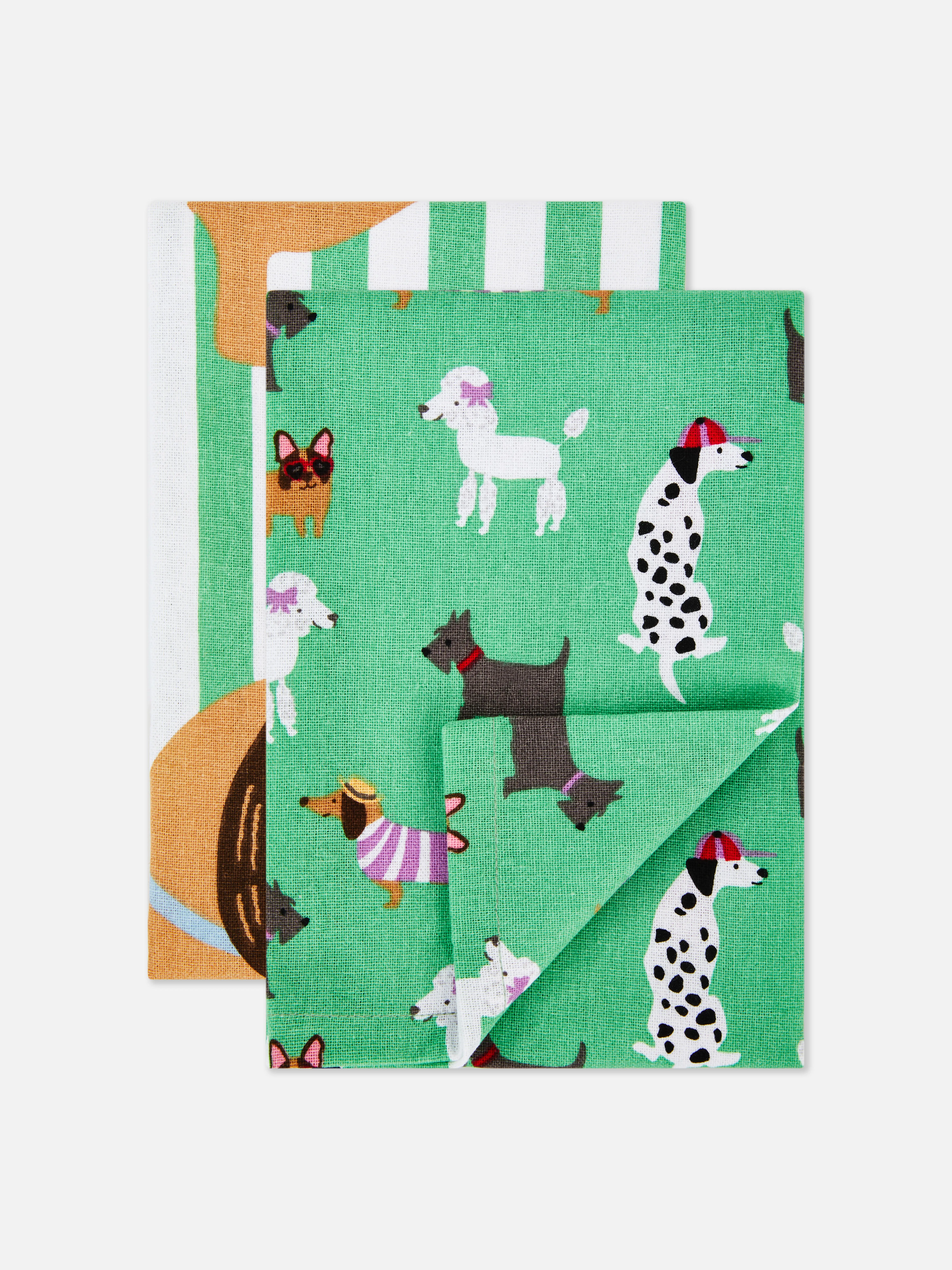 Pack de 2 paños de cocina estampados