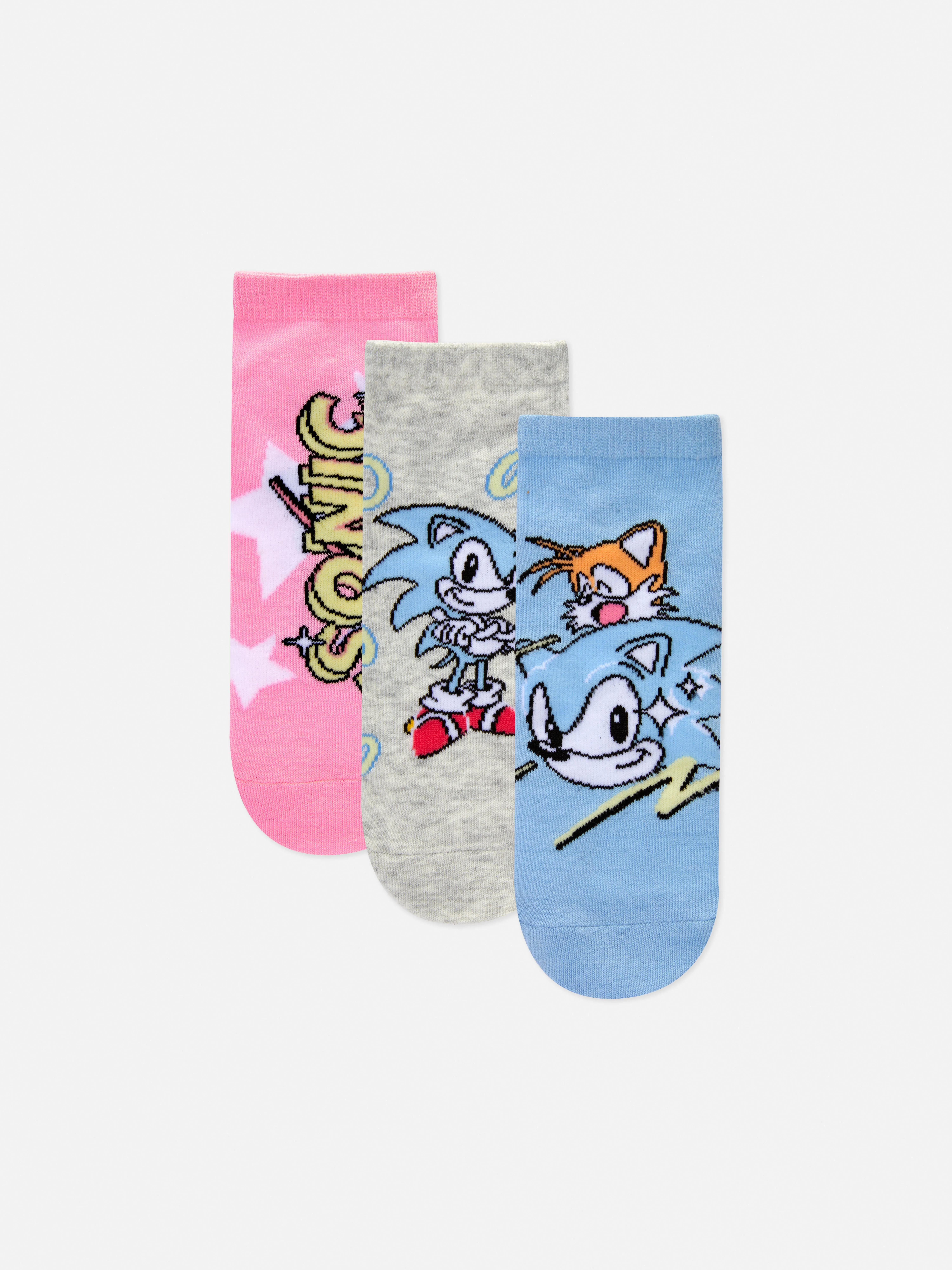 Pack de 3 calcetines deportivos de Sonic, el erizo