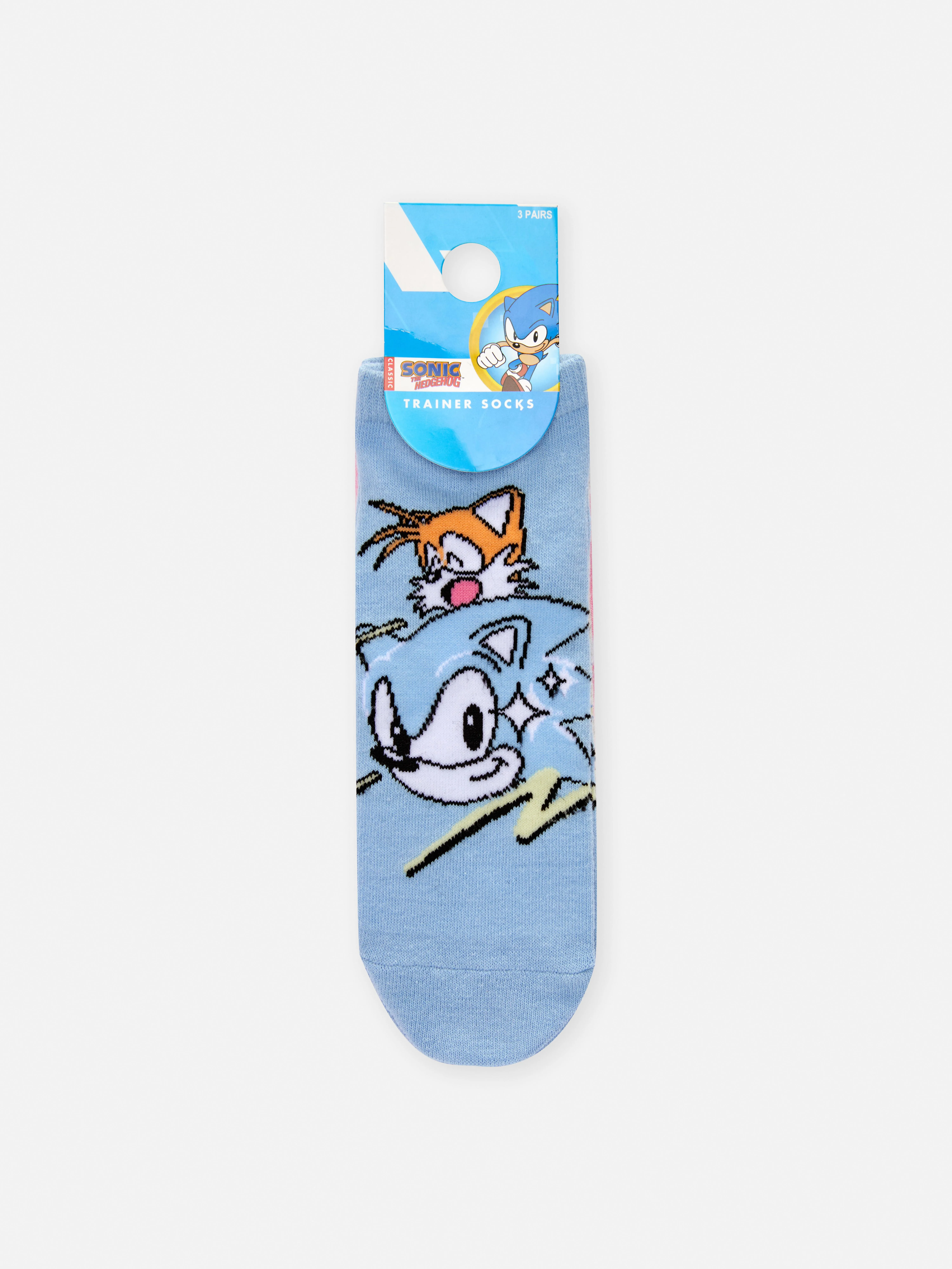 Pack de 3 calcetines deportivos de Sonic, el erizo