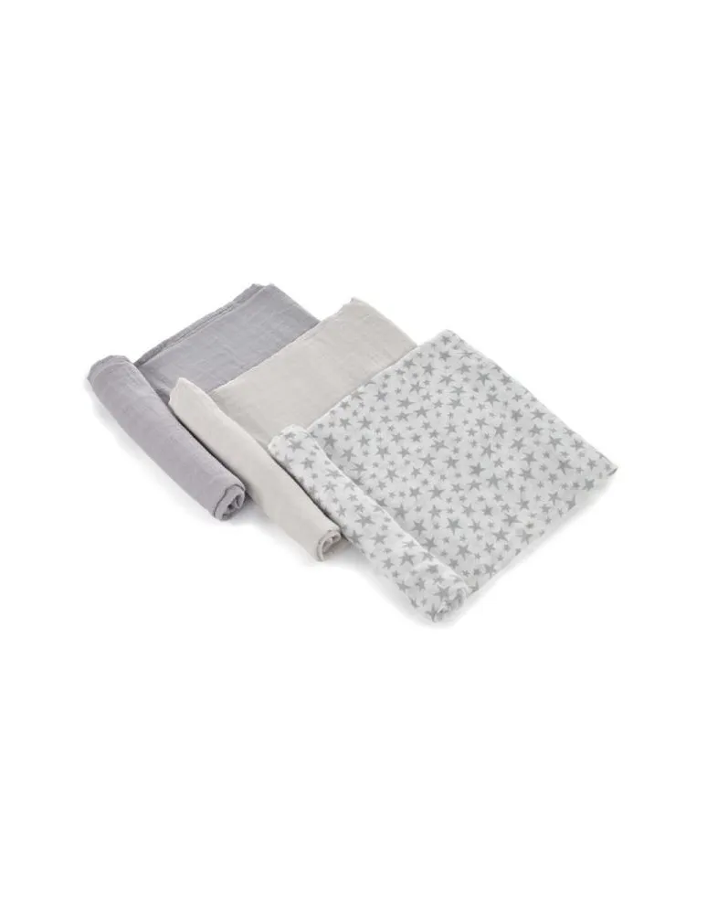 PACK MUSELINA BAMBOO 3U. (80X80 CM) STAR JANE