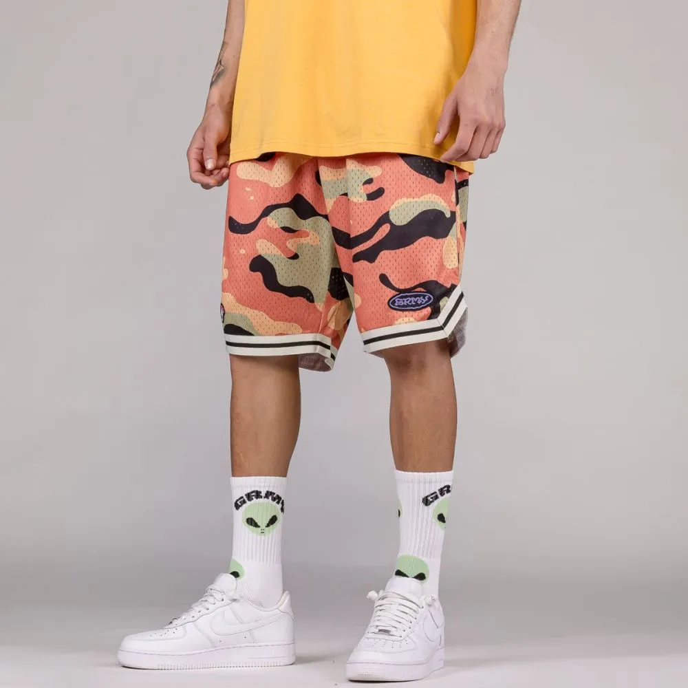 PANTALÓN CORTO GRIMEY UFOLLOW MESH BASKET  BROWN | SPRING 23