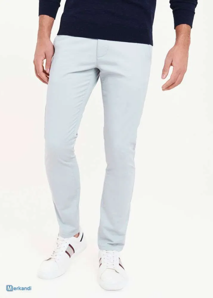 PANTALóN CHINO PARA HOMBRE 100% ALGODóN  CADA CAJA CONTIENE 38 PIEZAS EN 2 COLORES.
