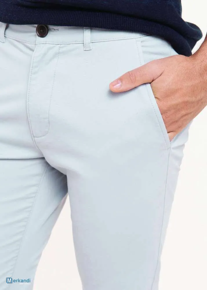 PANTALóN CHINO PARA HOMBRE 100% ALGODóN  CADA CAJA CONTIENE 38 PIEZAS EN 2 COLORES.