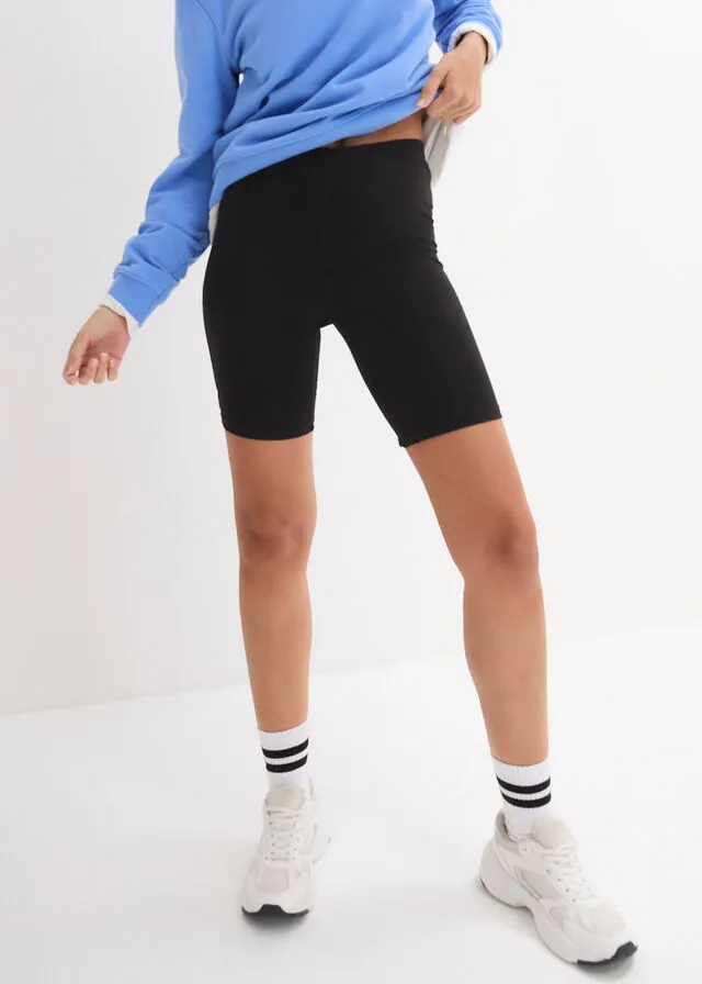 Pantalón ciclista con elástico (2 unidades) Negro