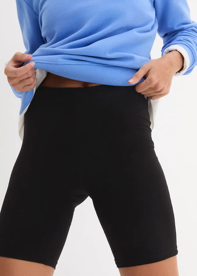 Pantalón ciclista con elástico (2 unidades) Negro
