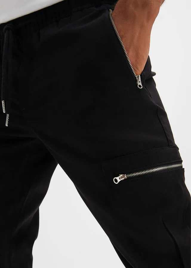 Pantalón con cinturilla elástica Negro