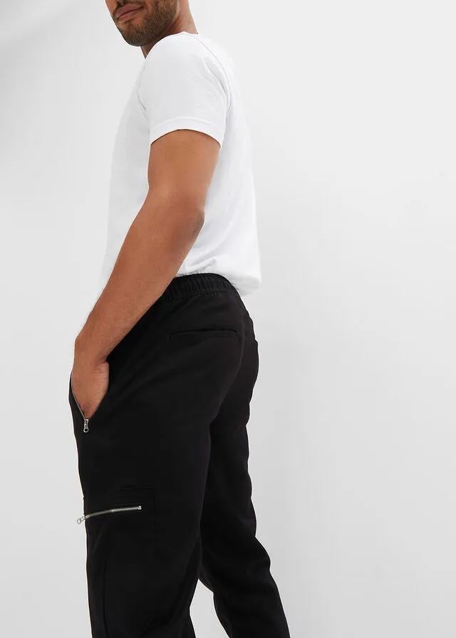 Pantalón con cinturilla elástica Negro