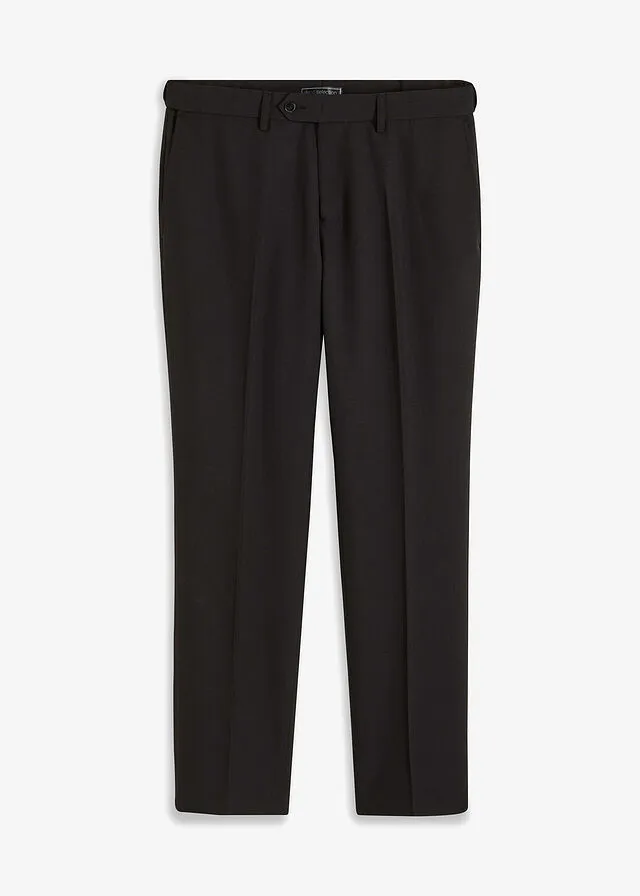 Pantalón de estilo ejecutivo con corte regular y recto Negro