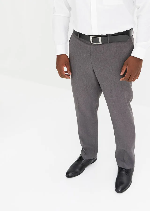Pantalón de estilo ejecutivo con corte regular y recto Negro
