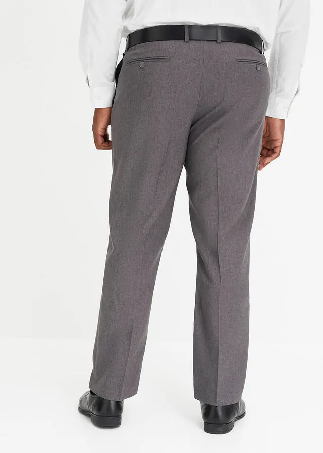 Pantalón de estilo ejecutivo con corte regular y recto Negro