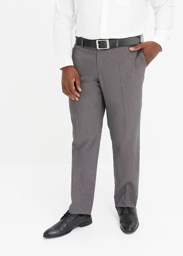 Pantalón de estilo ejecutivo con corte regular y recto Negro