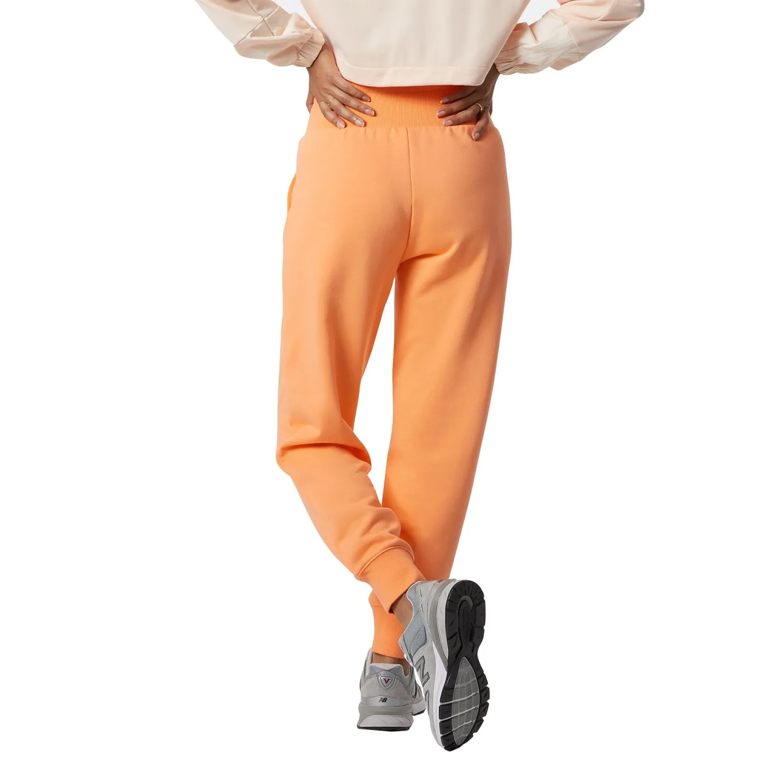 PANTALóN NEW BALANCE DE DAMA ATHLETICS FLEECEWP21503PGZ  ORANGE