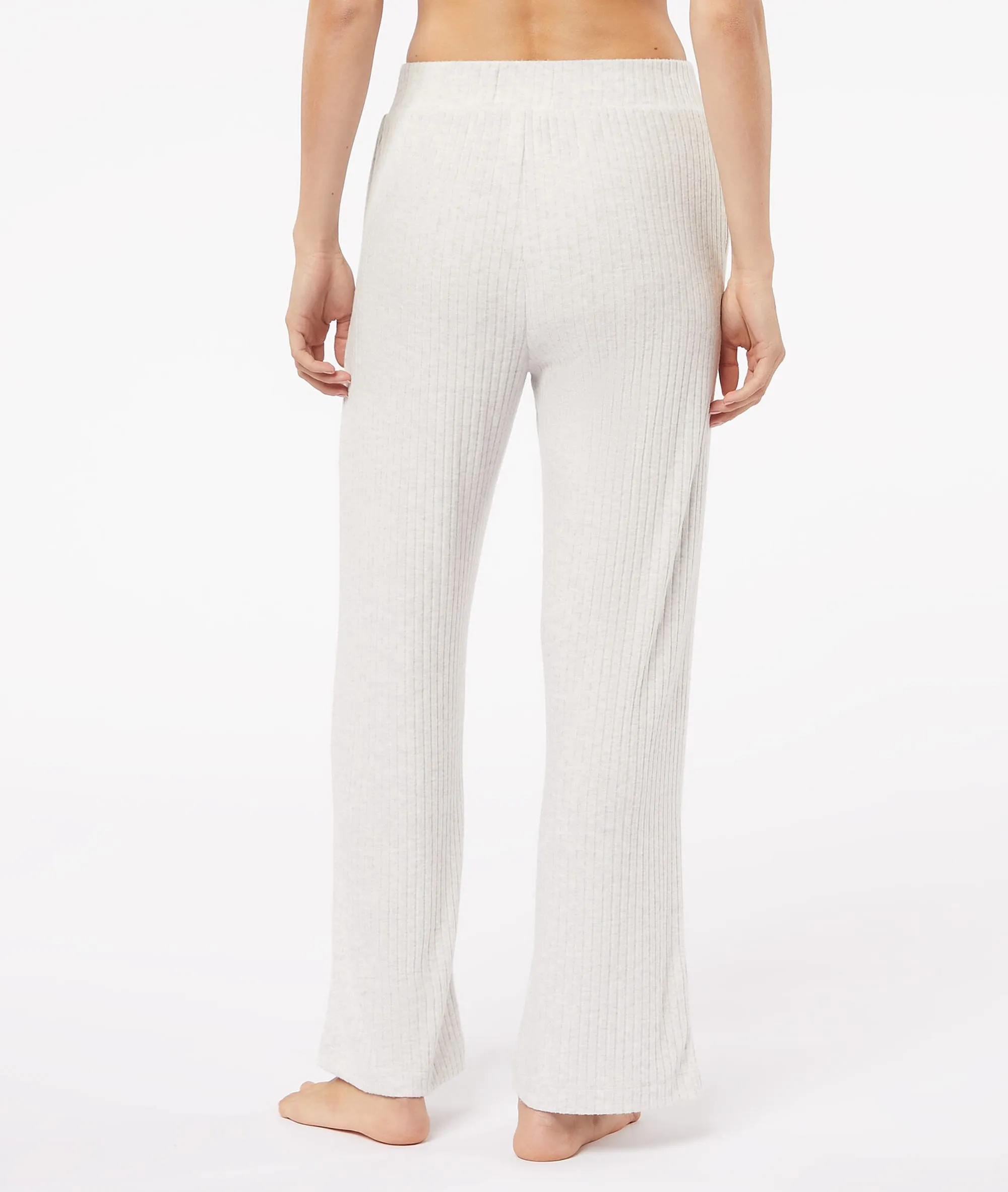 PANTALóN TEJIDO CANALé CALINOU GRIS  ETAM