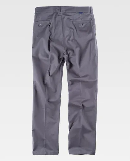 Pantalón tipo chino, tejido elástico Gris