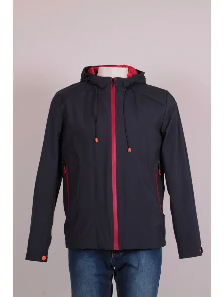Parka lisa con capucha