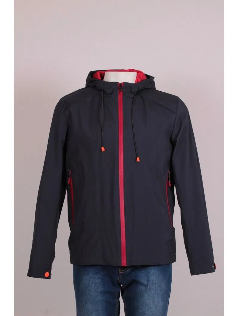 Parka lisa con capucha