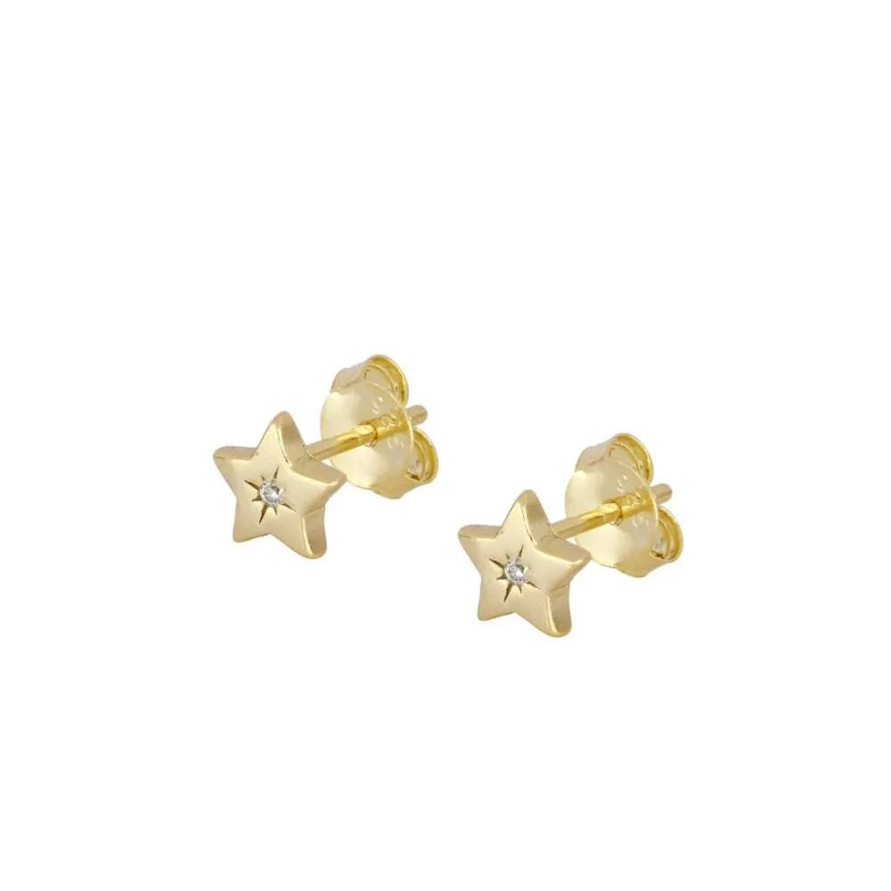 Pendiente Afra Star Oro