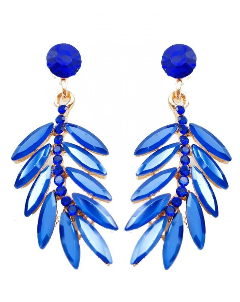 PENDIENTES DE FIESTA AZULONES TAMAÑO MEDIO IDEAL PARA BODAS DE DIA