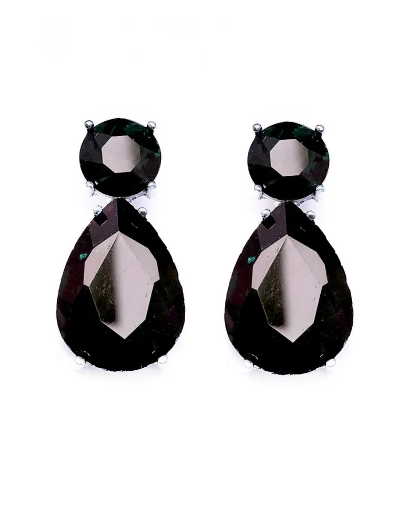 PENDIENTES DE FIESTA BERENJENAS DE BISUTERIA PARA TU VESTIDO