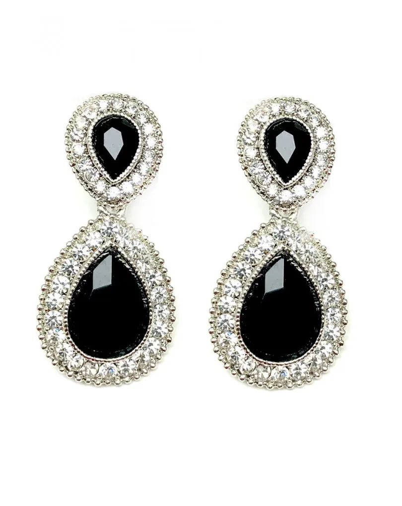 PENDIENTES DE FIESTA NEGROS IDEALES PARA TU VESTIDO 