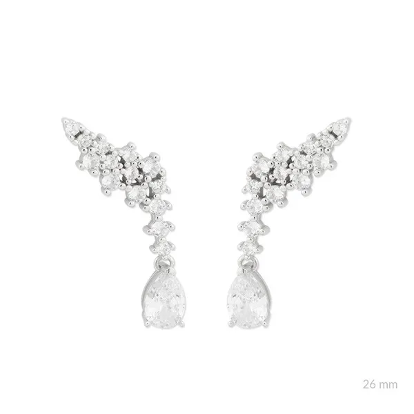 Pendientes Novia Trepadores con Lágrima