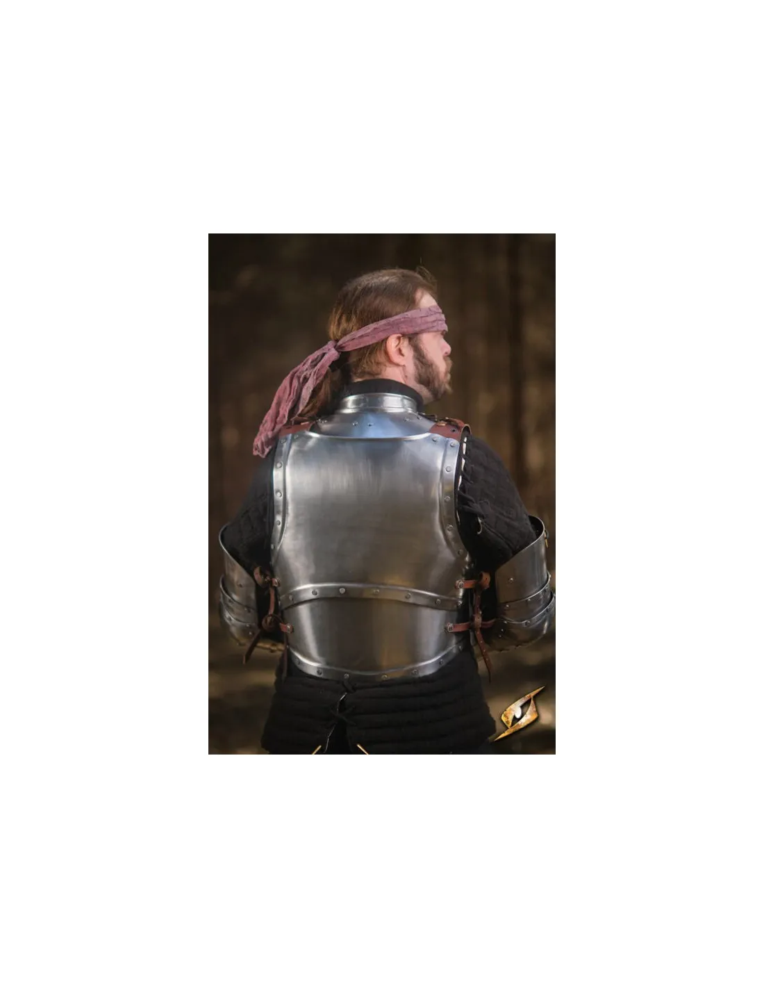 Peto en acero pulido serie Capitán, Epic Armoury