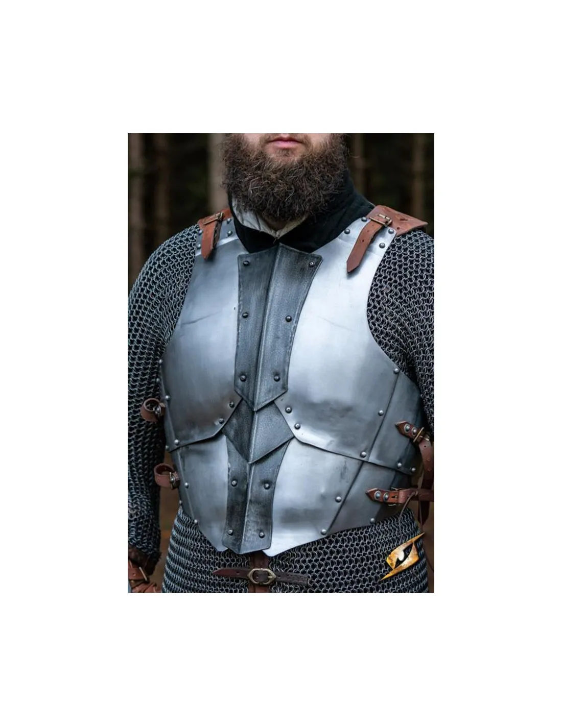 PETO MEDIEVAL COMPLETO MODELO DREKI, PULIDOEPIC DARK