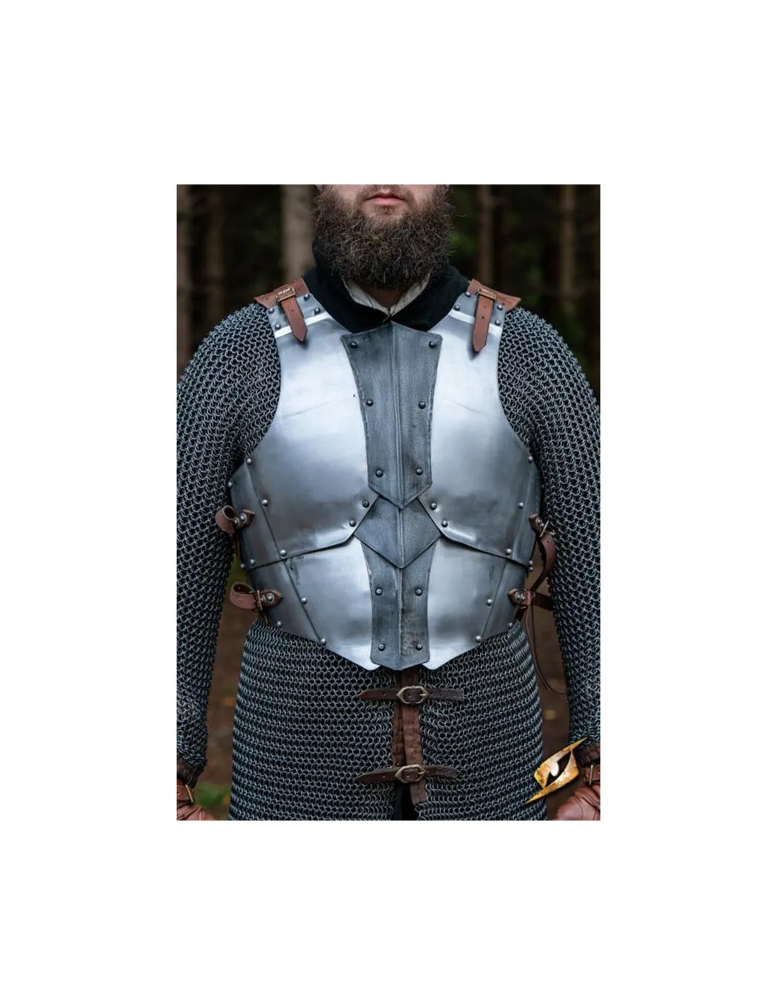 PETO MEDIEVAL COMPLETO MODELO DREKI, PULIDOEPIC DARK
