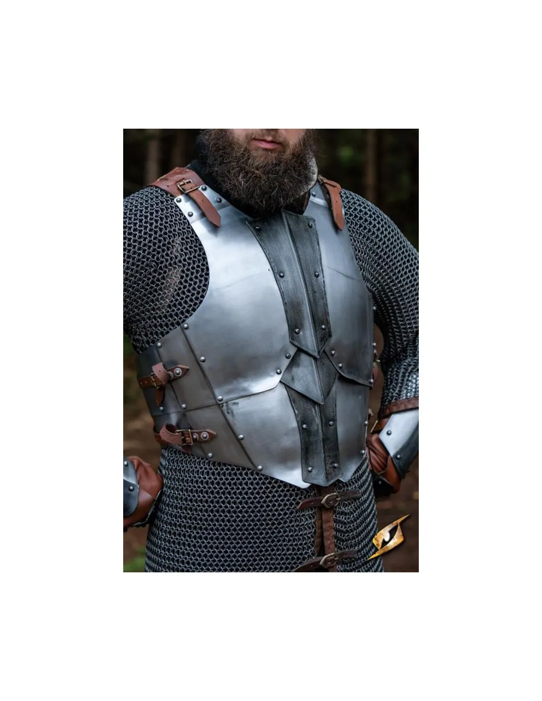PETO MEDIEVAL COMPLETO MODELO DREKI, PULIDOEPIC DARK