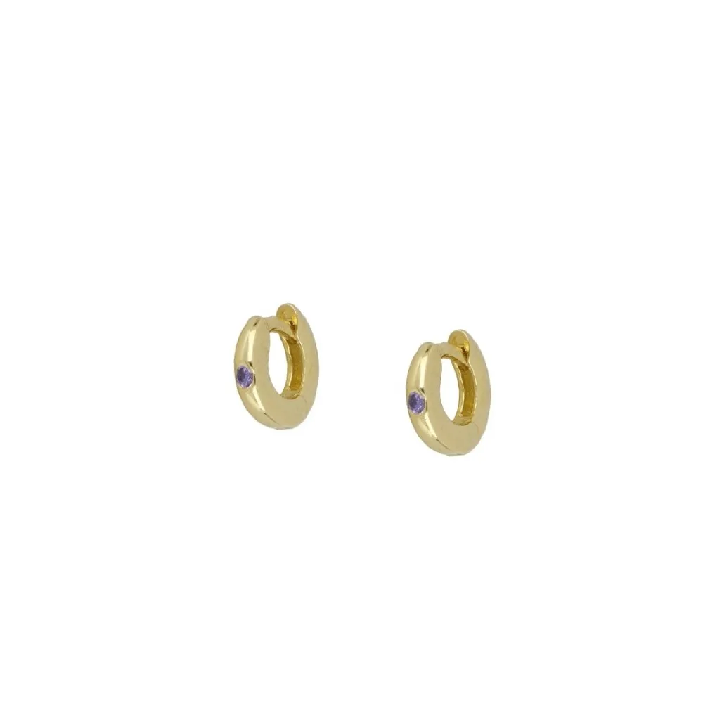 Piercing Tragus Valeria Amatista Oro