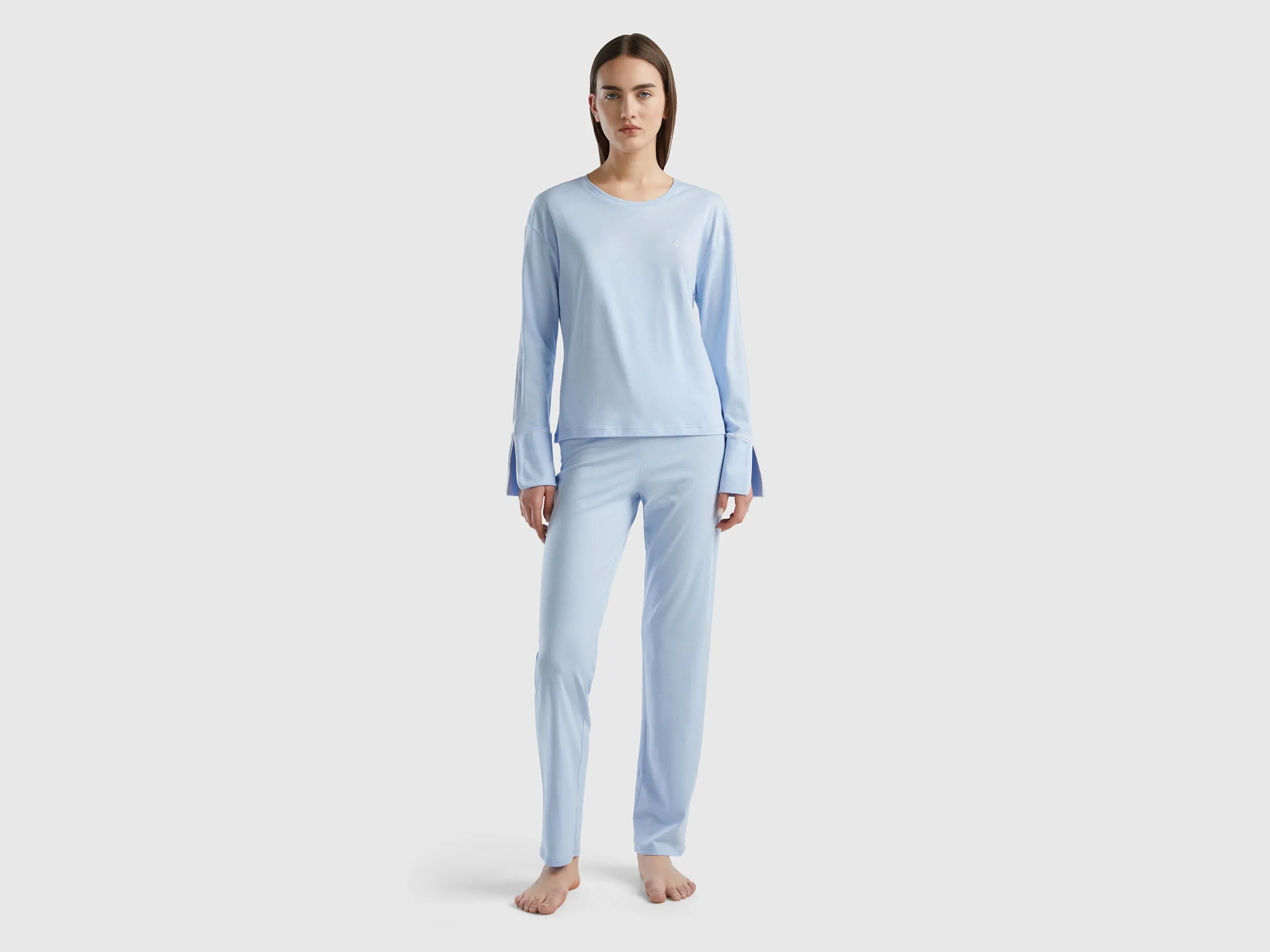 Pijama cálido de viscosa mixta