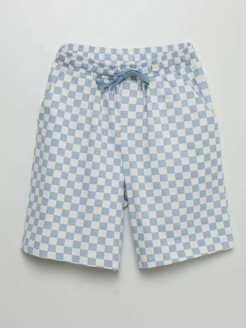 PIJAMA CORTO  AZUL
