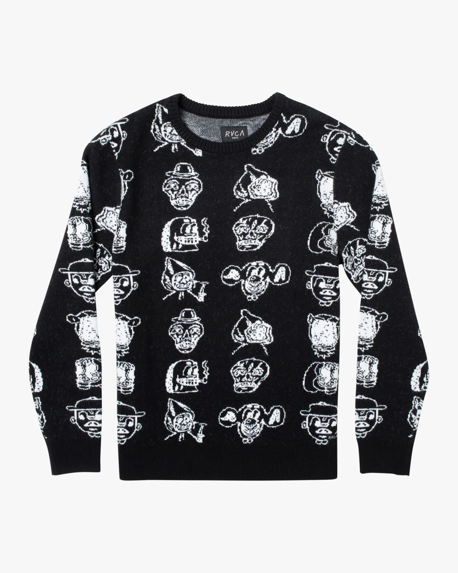 Polera para Hombre RVCA SIN ZIP DMOTE SWEATER  LS BLK