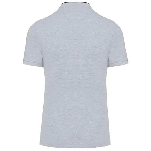 Polo con cuello mao de manga corta para hombre