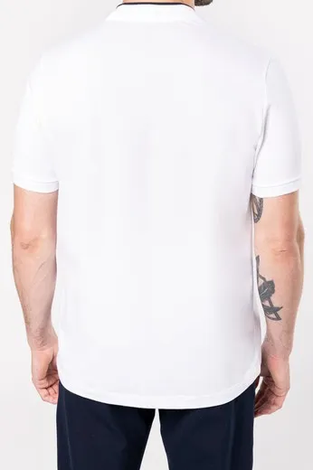 Polo con cuello mao de manga corta para hombre