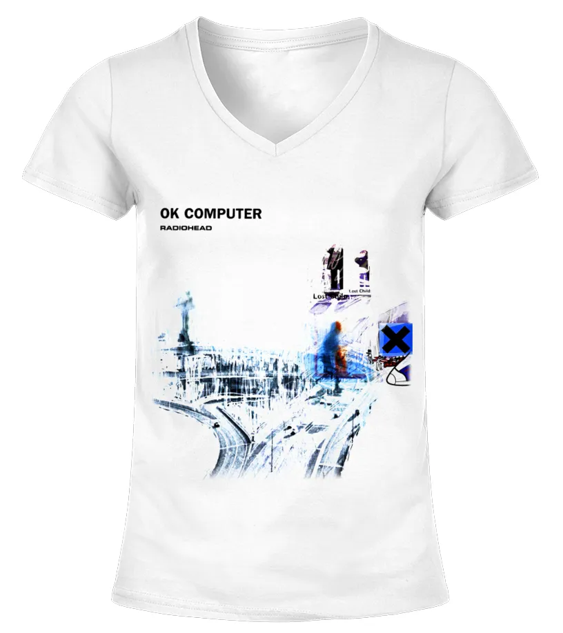Radiohead WT (4) Camiseta cuello pico Mujer