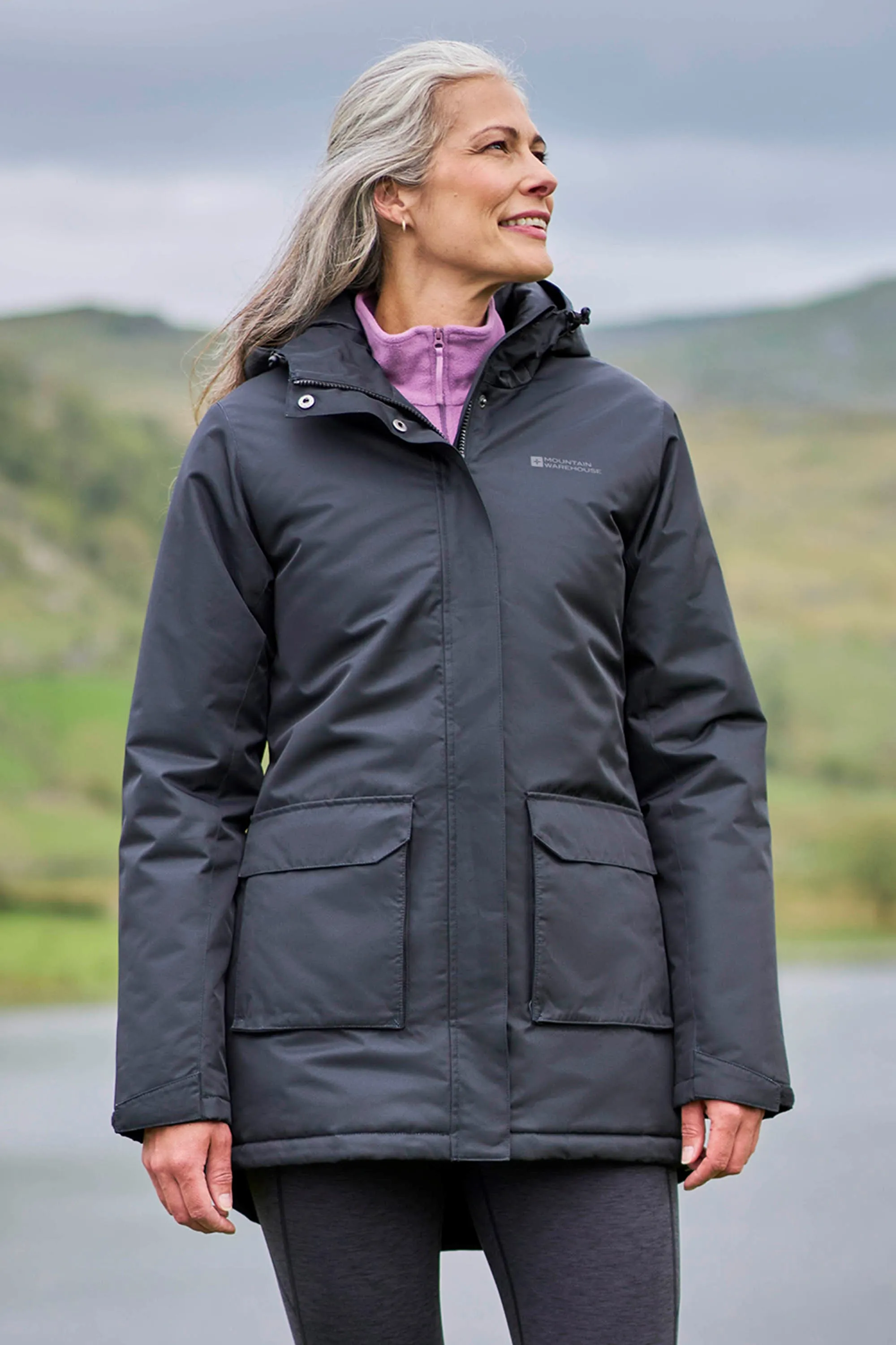 Ranger chaqueta acolchada resistente al agua para mujer