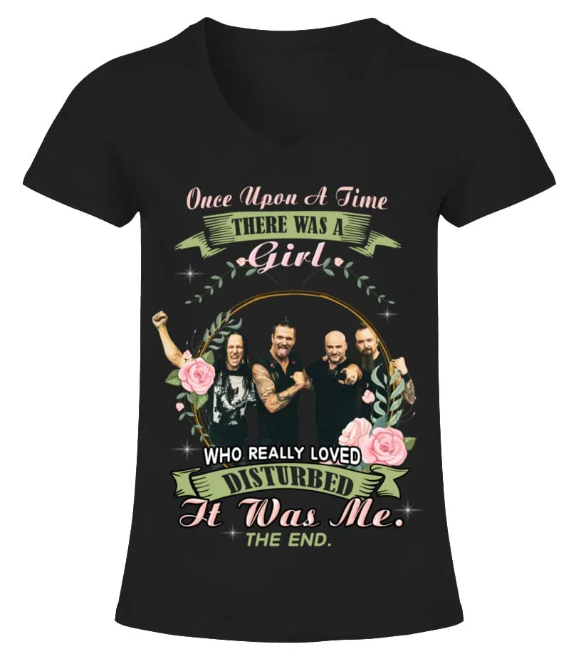 REALLY LOVED DISTURBED Camiseta cuello pico Mujer
