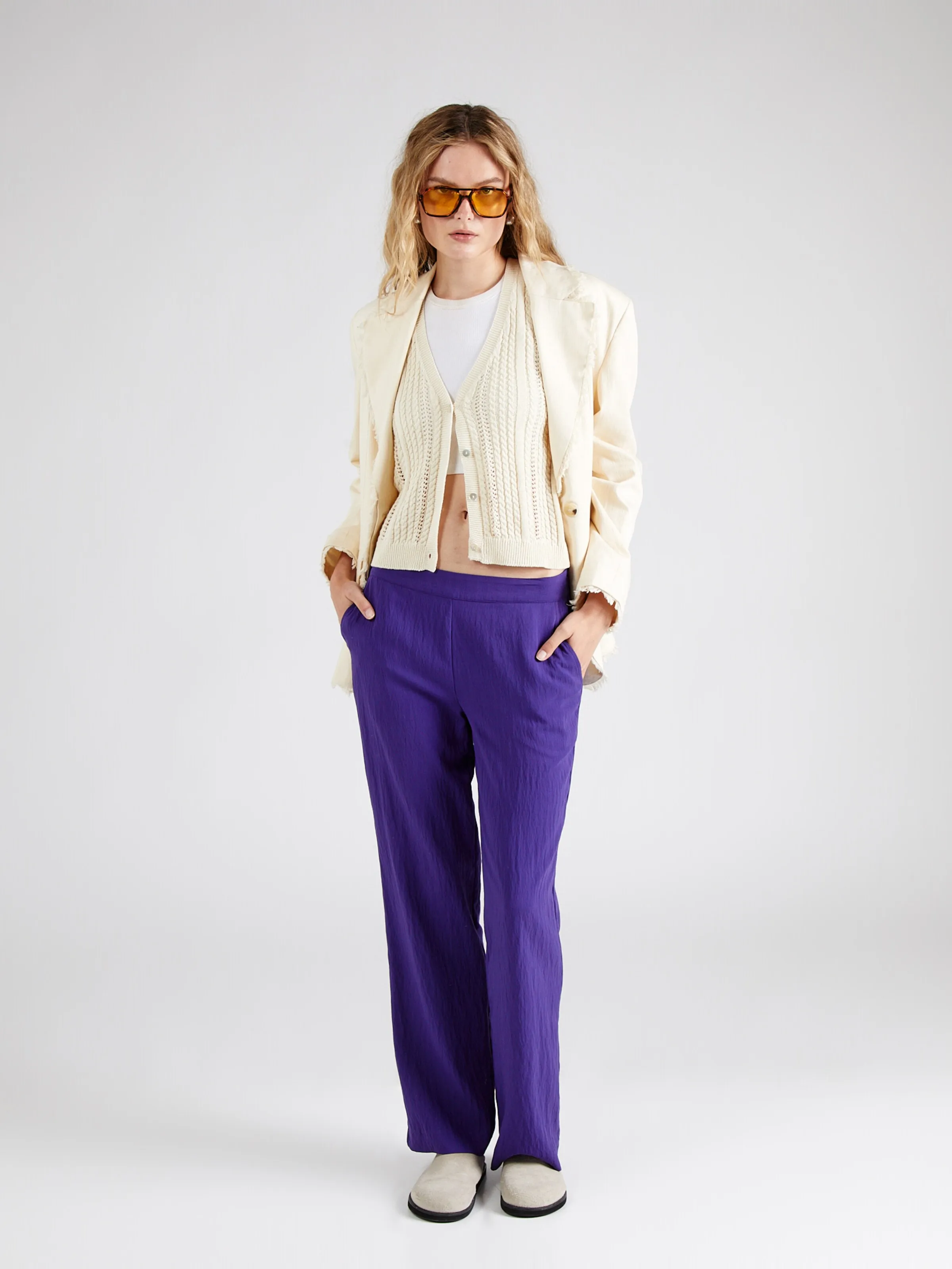 regular Pantalón 'LEANA' Maison 123 en Lila, Azul Violaceo